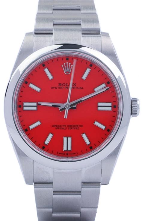 rolex datejust red face|rolex datejust red dial.